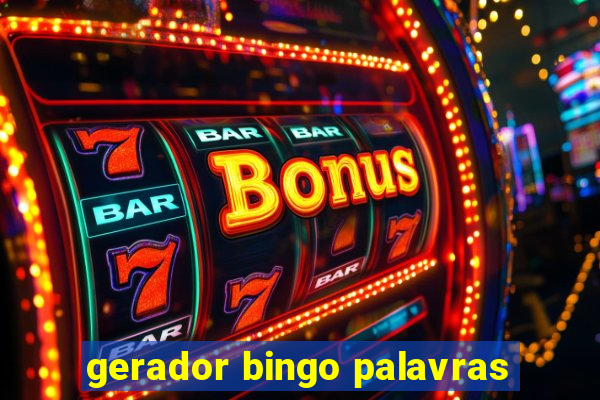 gerador bingo palavras